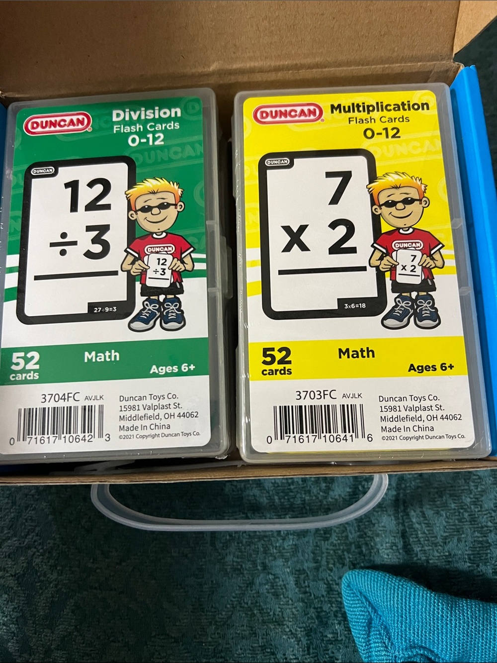 Duncan Flash Card Multi Pack - Blue Math Flash Cards - Picture 2 of 4